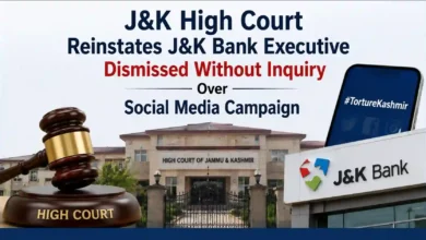 J&K High Court Reinstates J&K Bank Executive Dismissed Without Inquiry Over Social Media Campaign