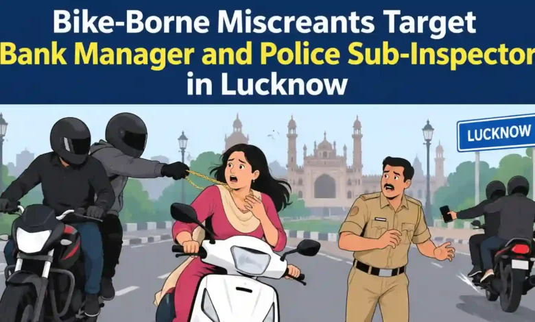 Bike-Borne Miscreants Target Bank Manager and Police Sub-Inspector in Lucknow