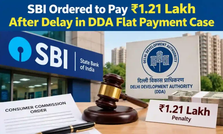 SBI Ordered to Pay ₹1.21 Lakh After Delay in DDA Flat Payment Case