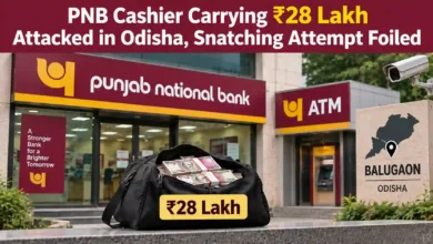 PNB Cashier Carrying ₹28 Lakh Attacked in Odisha, Snatching Attempt Foiled