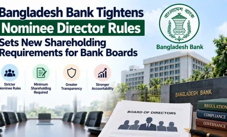 Bangladesh Bank Tightens Nominee Director Rules, Sets New Shareholding Requirements for Bank Boards