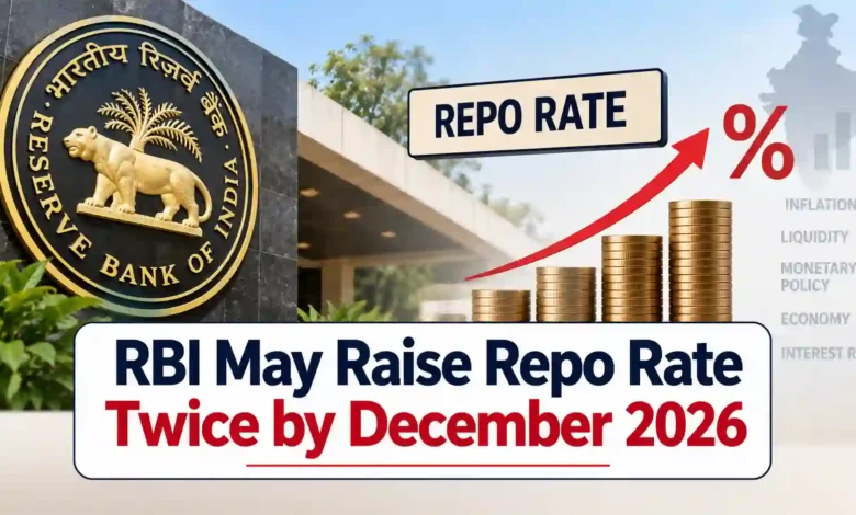 RBI May Raise Repo Rate Twice by December 2026, Analysts Expect