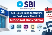 SBI Issues Important Notice for Customers Ahead of Proposed Bank Strike from September 28 to 30, 2026