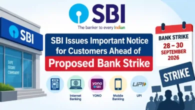 SBI Issues Important Notice for Customers Ahead of Proposed Bank Strike from September 28 to 30, 2026