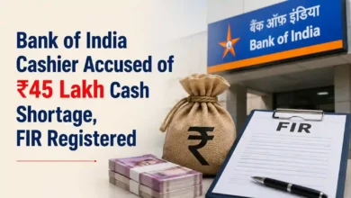 Bank of India Cashier Accused of ₹45 Lakh Cash Shortage, FIR Registered