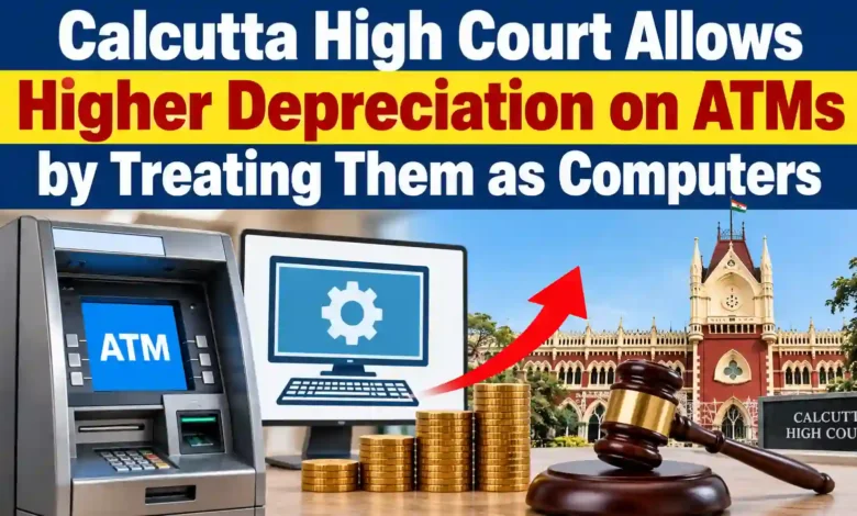 Calcutta High Court Allows Higher Depreciation on ATMs by Treating Them as Computers