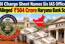 CBI Charge Sheet Names Six IAS Officers in Alleged ₹504 Crore Haryana Bank Scam