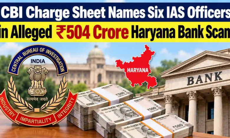 CBI Charge Sheet Names Six IAS Officers in Alleged ₹504 Crore Haryana Bank Scam