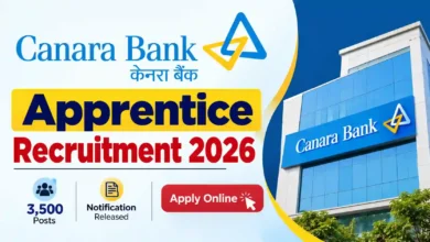 Canara Bank Apprentice Recruitment 2026 Notification PDF Out for 3500 Graduate Apprentice Posts