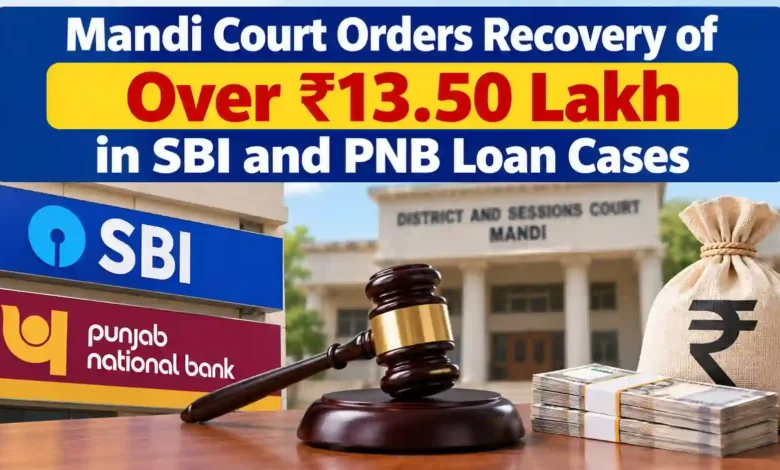 Mandi Court Orders Recovery of Over ₹13.50 Lakh in SBI and PNB Loan Cases