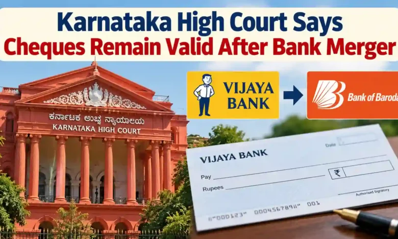 Karnataka High Court Says Cheques Remain Valid After Bank Merger