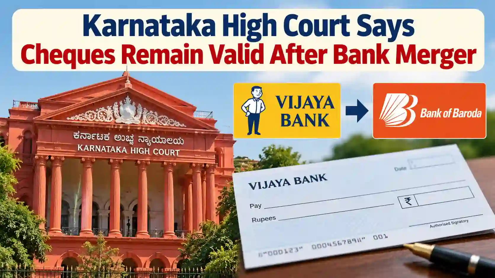Do Cheques Remain Valid After Merger of Bank?