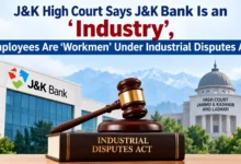 J&K High Court Says J&K Bank Is an ‘Industry’, Employees Are ‘Workmen’ Under Industrial Disputes Act