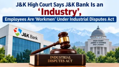 J&K High Court Says J&K Bank Is an ‘Industry’, Employees Are ‘Workmen’ Under Industrial Disputes Act