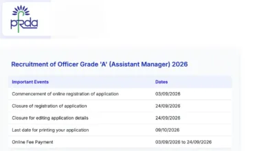 PFRDA Grade A Notification 2026