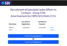 SBI CISO Recruitment 2026 Notification PDF Out