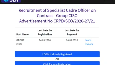 SBI CISO Recruitment 2026 Notification PDF Out