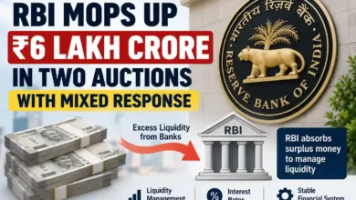 RBI Absorbs Rs 6 Lakh Crore of Excess Liquidity Through Two Auctions