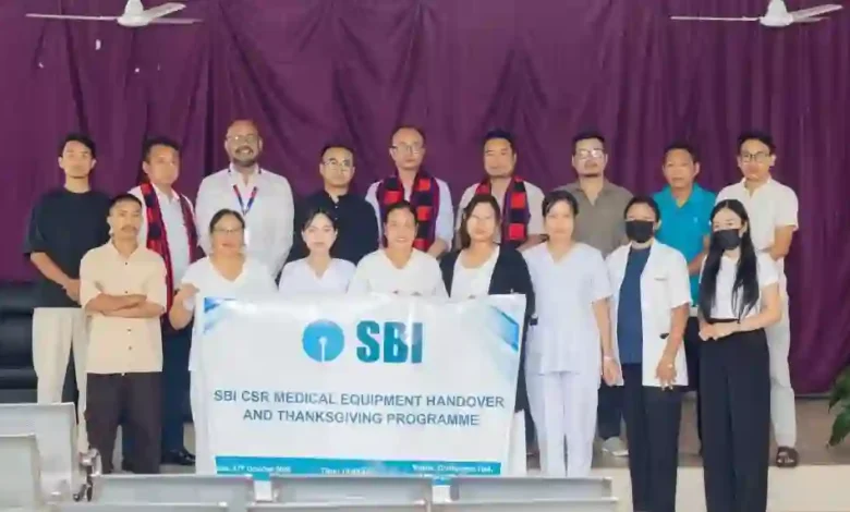 SBI donates Medical Equipment to District Hospital Kiphire in Nagaland