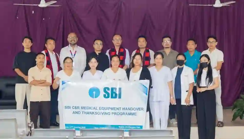 SBI donates Medical Equipment to District Hospital Kiphire in Nagaland