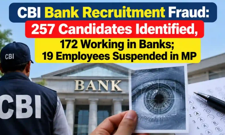 CBI Bank Recruitment Fraud: 257 Candidates Identified, 172 Working in Banks; 19 Employees Suspended in MP