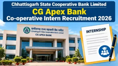 CG Apex Bank Co-operative Intern Recruitment 2026 Notification Released & Apply Offline