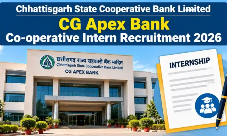 CG Apex Bank Co-operative Intern Recruitment 2026 Notification Released & Apply Offline