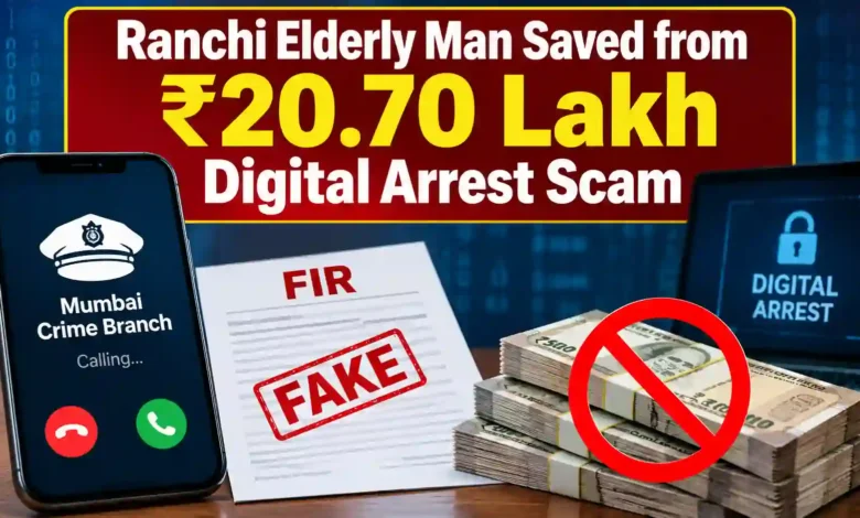 Ranchi Elderly Man Saved from ₹20.70 Lakh Digital Arrest Scam