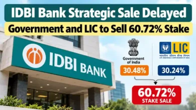 IDBI Bank Strategic Sale Delayed, Government and LIC’s 60.72% Stake Sale Depends on Market Conditions
