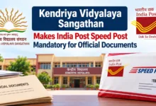 Kendriya Vidyalaya Sangathan Makes India Post Speed Post Mandatory for Official Documents