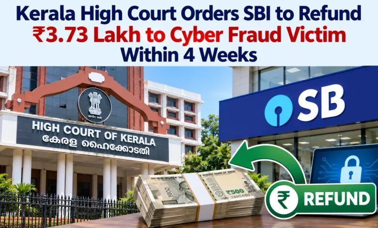 Kerala High Court Orders SBI to Refund ₹3.73 Lakh to Cyber Fraud Victim Within 4 Weeks