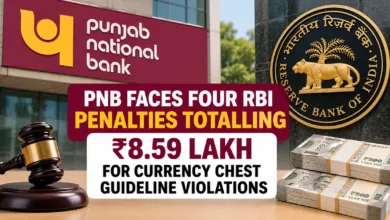 PNB Faces Four RBI Penalties Totalling ₹8.59 Lakh for Currency Chest Guideline Violations