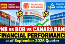 PNB vs BOB vs Canara Bank Financial Performance as of September 2026 Quarter