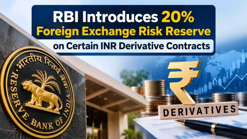 RBI Introduces 20% Foreign Exchange Risk Reserve on Certain INR Derivative Contracts