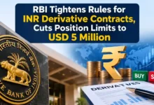 RBI Tightens Rules for INR Derivative Contracts, Cuts Position Limits to USD 5 Million