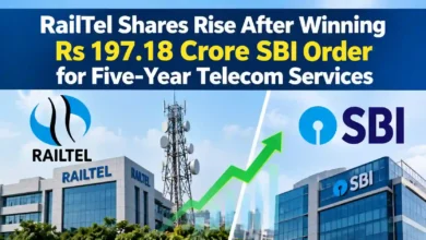 RailTel Shares Rise After Winning Rs 197.18 Crore SBI Order for Five-Year Telecom Services