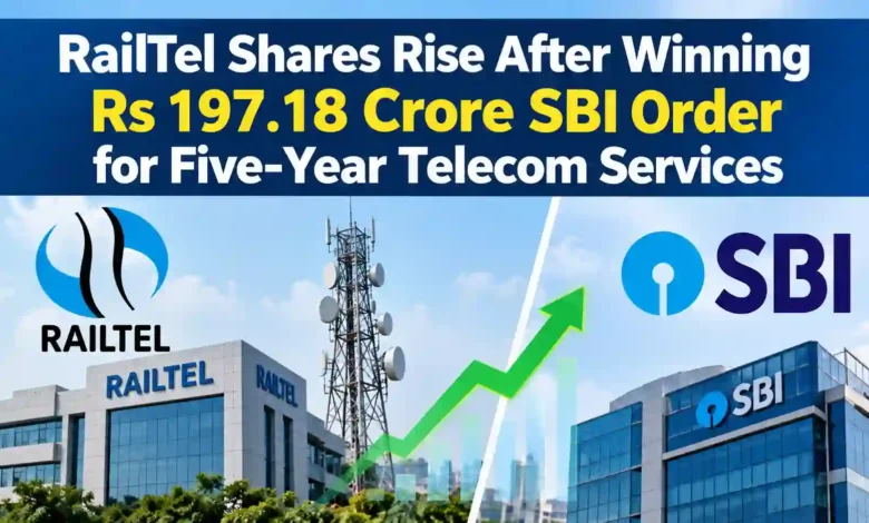 RailTel Shares Rise After Winning Rs 197.18 Crore SBI Order for Five-Year Telecom Services