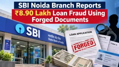 SBI Noida Branch Reports ₹8.90 Lakh Loan Fraud Using Forged Documents
