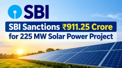 SBI Sanctions ₹911.25 Crore for 225 MW Solar Power Project