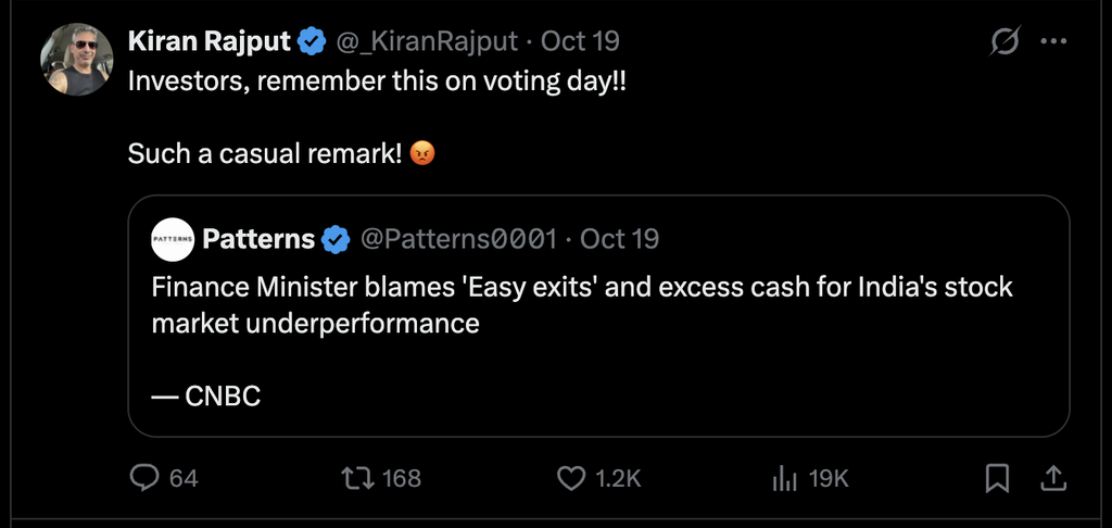 Tweets by Public on X criticising FM Sitharaman