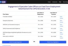 SBI New Recruitment: Vacancies Released for DGM and GM Posts