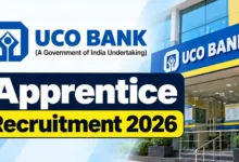 UCO Bank Apprentice Recruitment 2026 Notification PDF Out for 530 Posts
