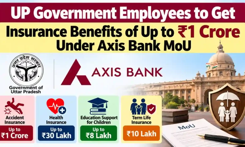 UP Government Employees to Get ₹1 Crore Accident Insurance, ₹30 Lakh Health Cover Under Axis Bank MoU