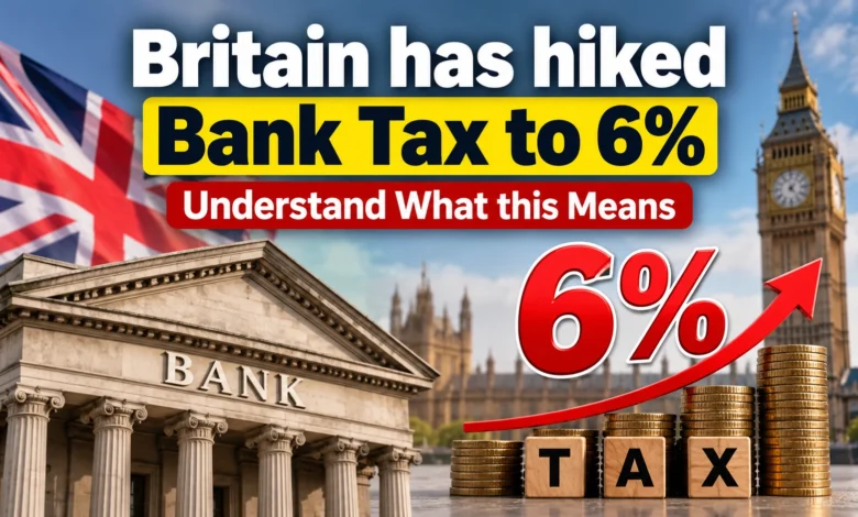 Britain has hiked Bank Tax to 6%, Understand What this Means!