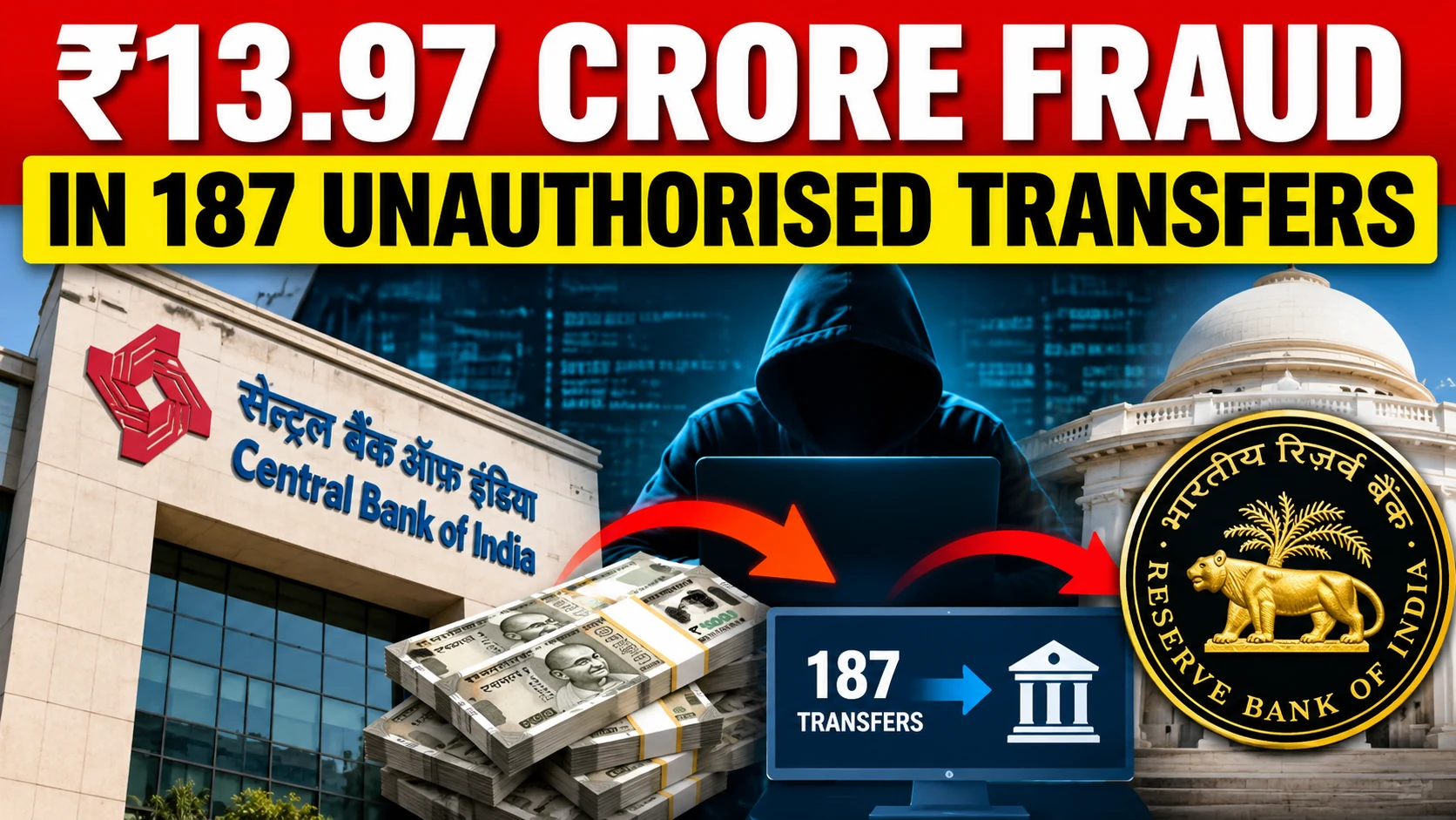 Rs 13.97 Crore stolen from Central Bank of India's settlement account ...