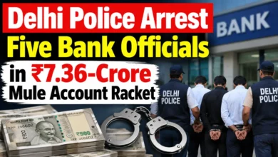 Delhi Police Arrest Five Bank Officials in Rs 7.36-Crore Mule Account Racket
