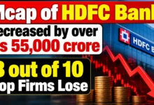 Mcap of HDFC Bank decreased by over Rs 55,000 crore; 8 out of 10 Top Firms Lose
