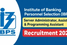 IBPS Recruitment 2026 Notification PDF Out for Server Administrator, Assistant & Programming Assistant Posts