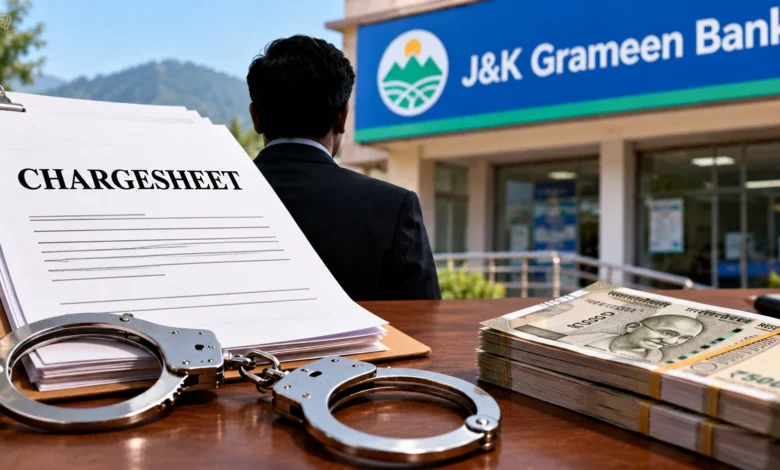 Crime Branch Files Chargesheet Against Former J&K Grameen Bank Manager in Rs 1.69 Lakh Fraud Case